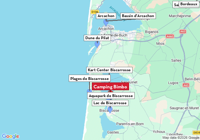 Carte des villes à visiter