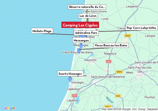 Carte des villes &agrave; visiter