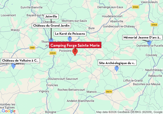 Carte des villes &agrave; visiter