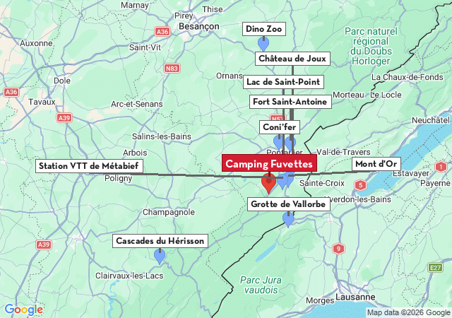 Carte des villes &agrave; visiter