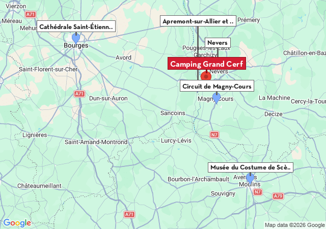 Carte des villes &agrave; visiter