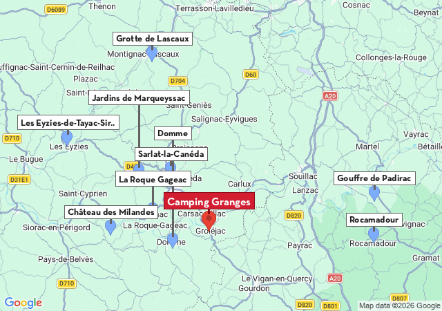 Carte des villes &agrave; visiter