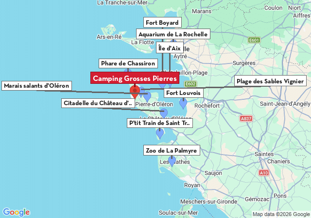 Carte des villes &agrave; visiter