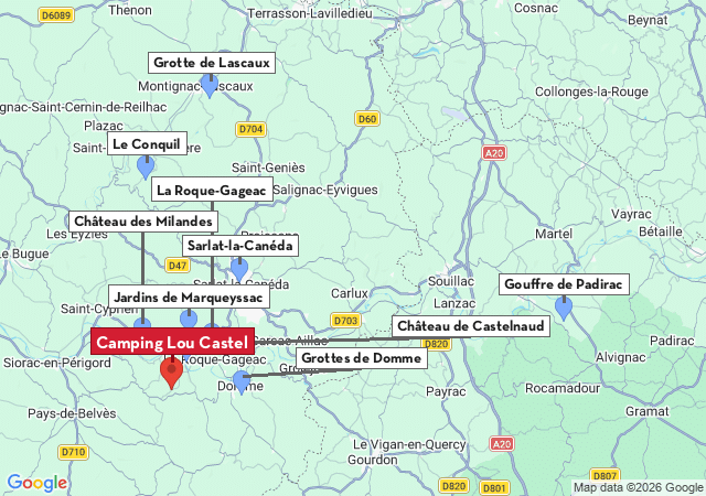 Carte des villes &agrave; visiter