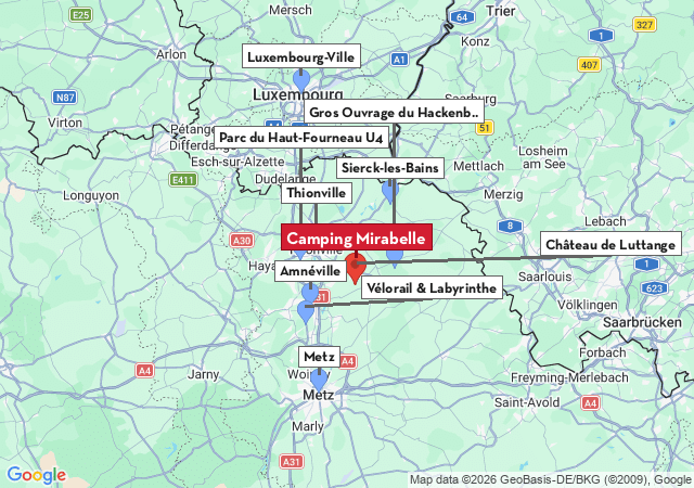 Carte des villes &agrave; visiter