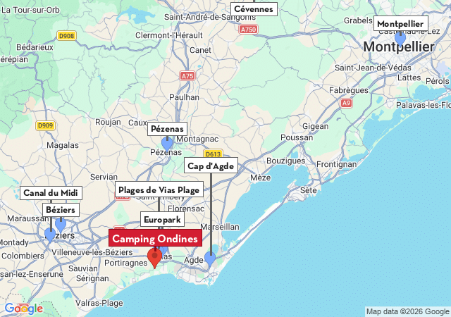 Carte des villes &agrave; visiter