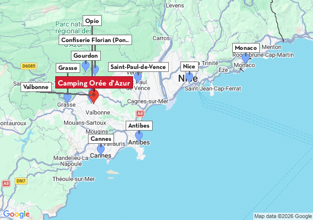 Carte des villes &agrave; visiter