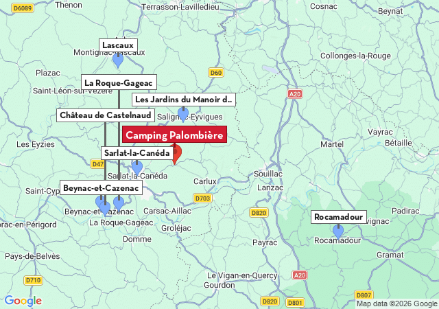 Carte des villes &agrave; visiter