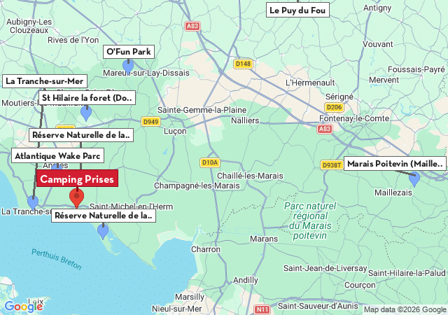 Carte des villes &agrave; visiter