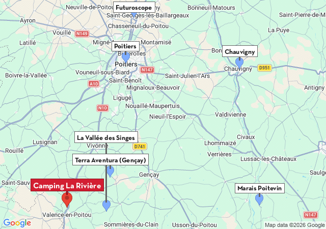 Carte des villes &agrave; visiter