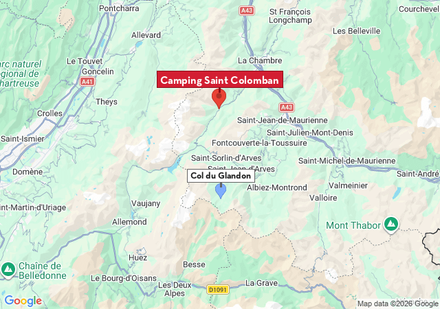 Carte des villes à visiter