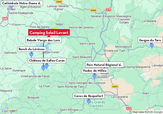 Carte des villes &agrave; visiter