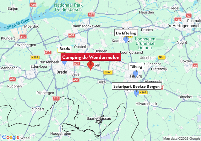Carte des villes &agrave; visiter