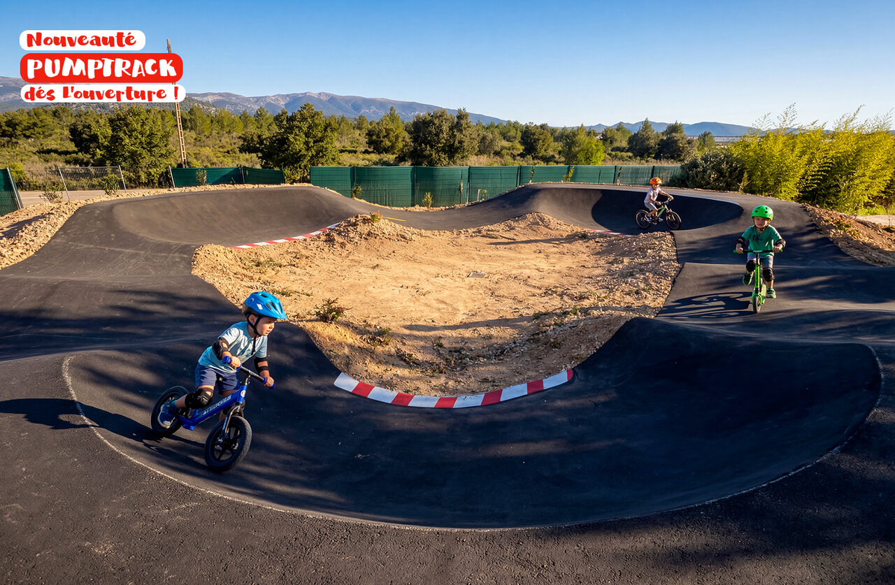 Pumptrack enfants au camping CAPFUN Arbois du Castellet � LE CASTELLET (83).