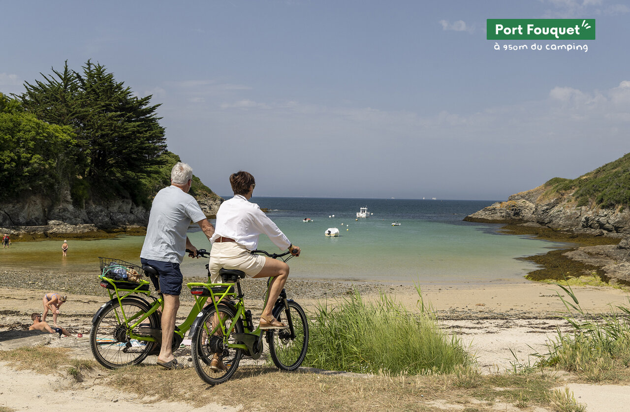 Port Fouquet, magnifique plage de sable fin � Belle-�le-en-Mer.