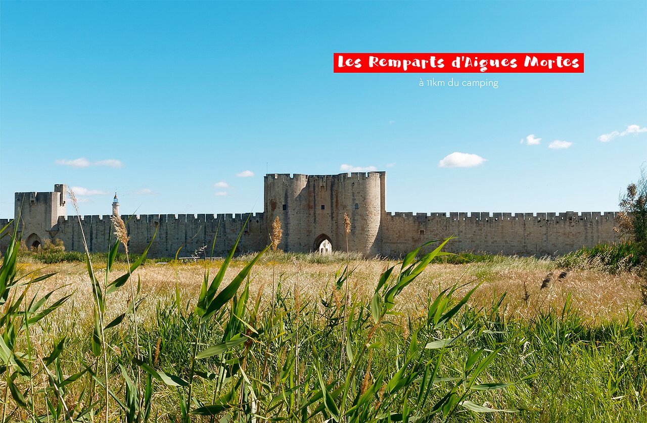 Remparts m�di�vaux d'Aigues-Mortes, une ville historique � visiter en Camargue.