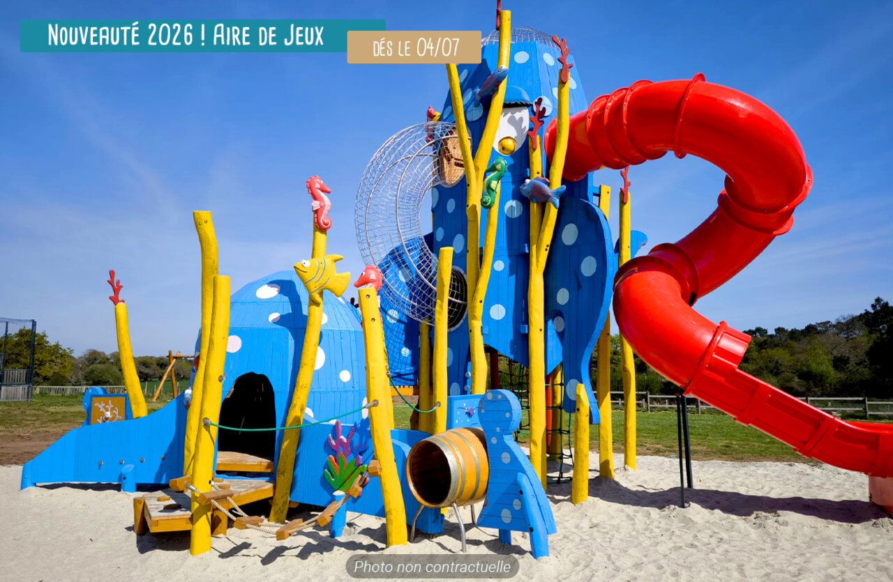Aire de jeux marine au camping VAGUES OCEANES Boudigau � LABENNE OCEAN (40).