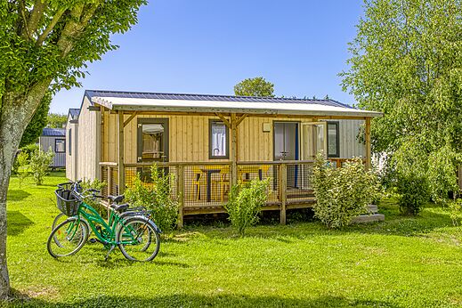 Mobil-home au camping CLICOCHIC Brise de Cabourg à Varaville (14).
