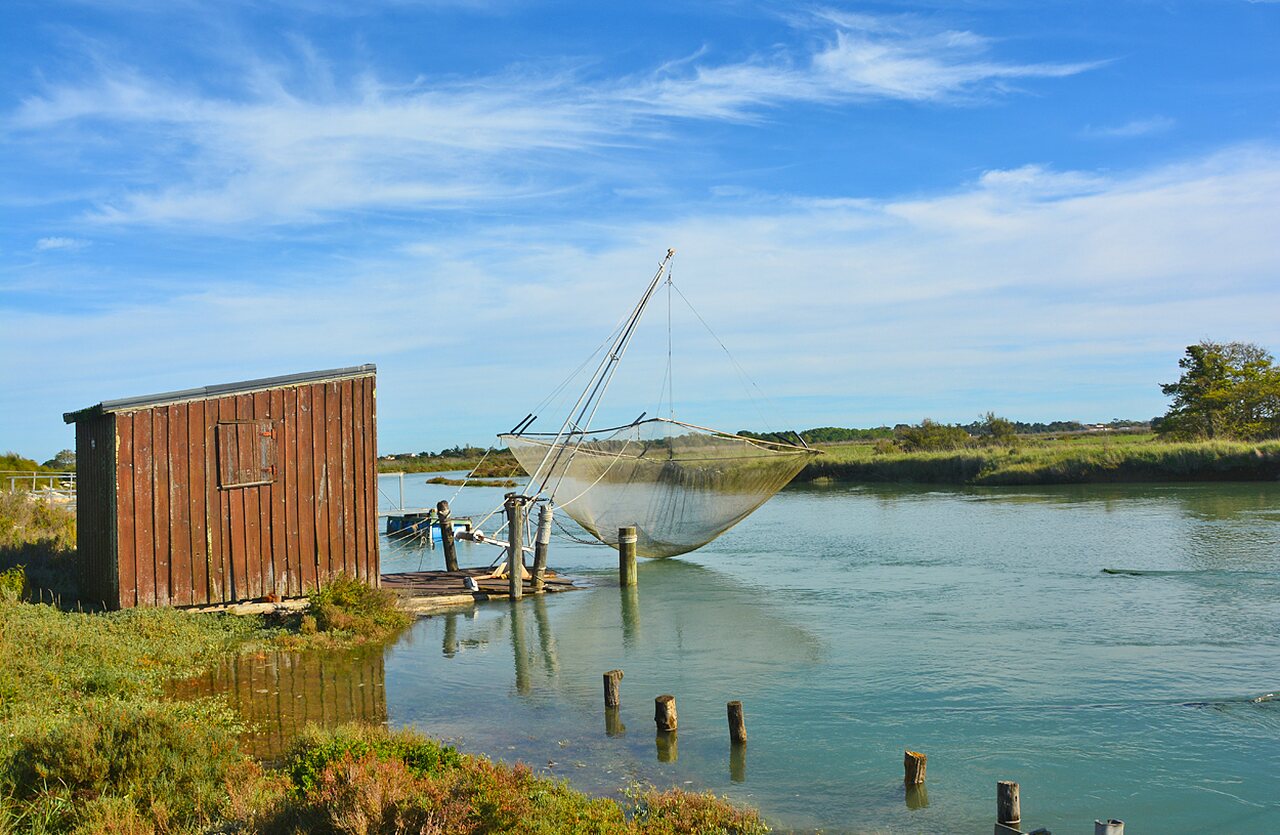 Carrelet traditionnel au camping CLICOCHIC Cabanes d Ol�ron � ST GEORGES D'OLERON (17).