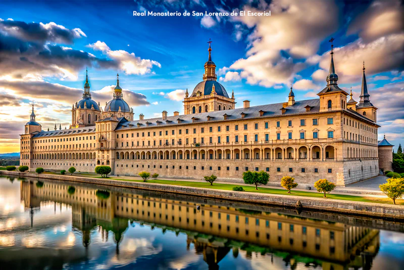 Majestueux Monast�re Royal de San Lorenzo de El Escorial, site historique pr�s de Madrid.