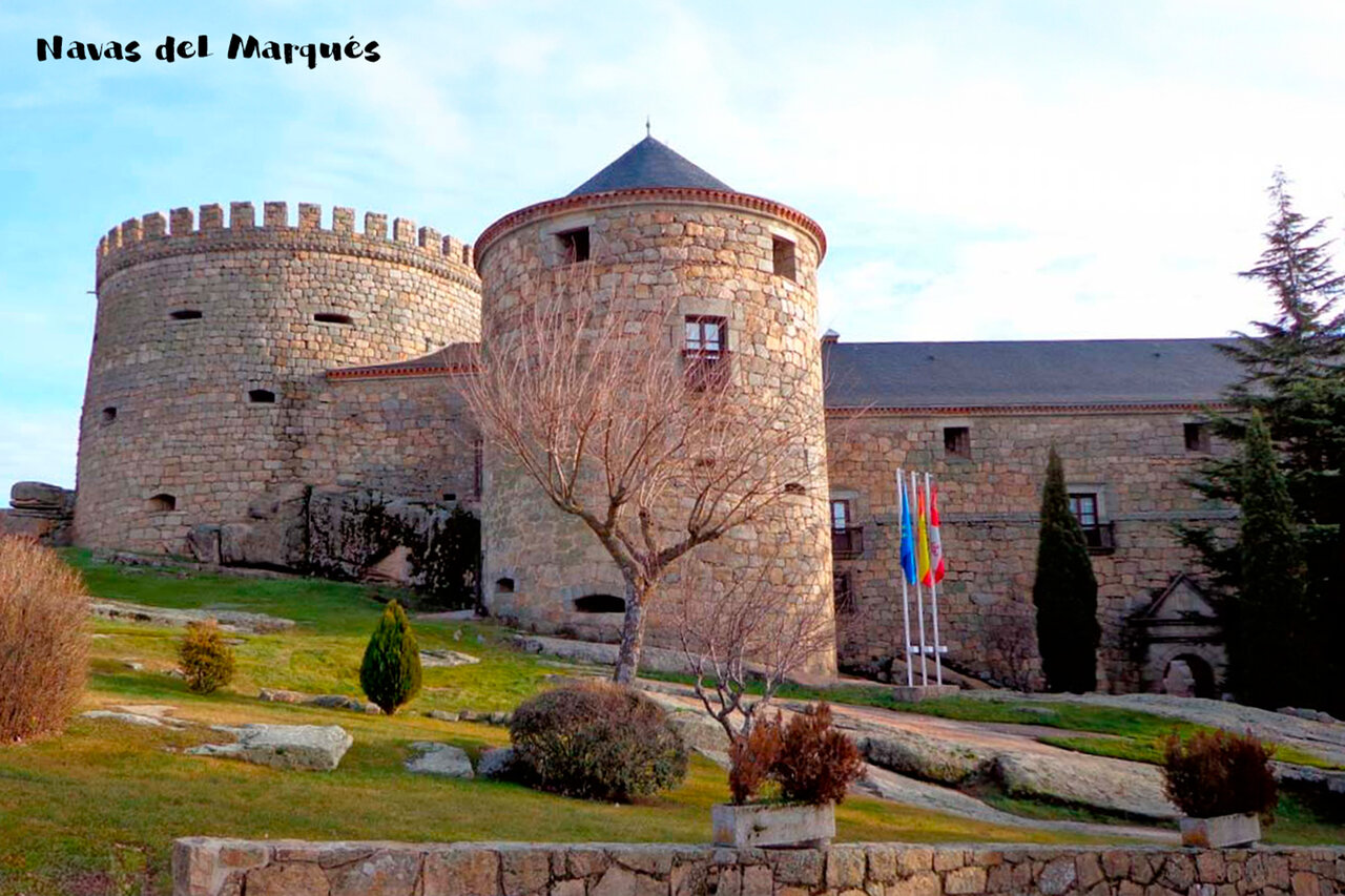 Ch�teau historique � Navas del Marqu�s, lieu � visiter pr�s de Valdemaqueda (Madrid).