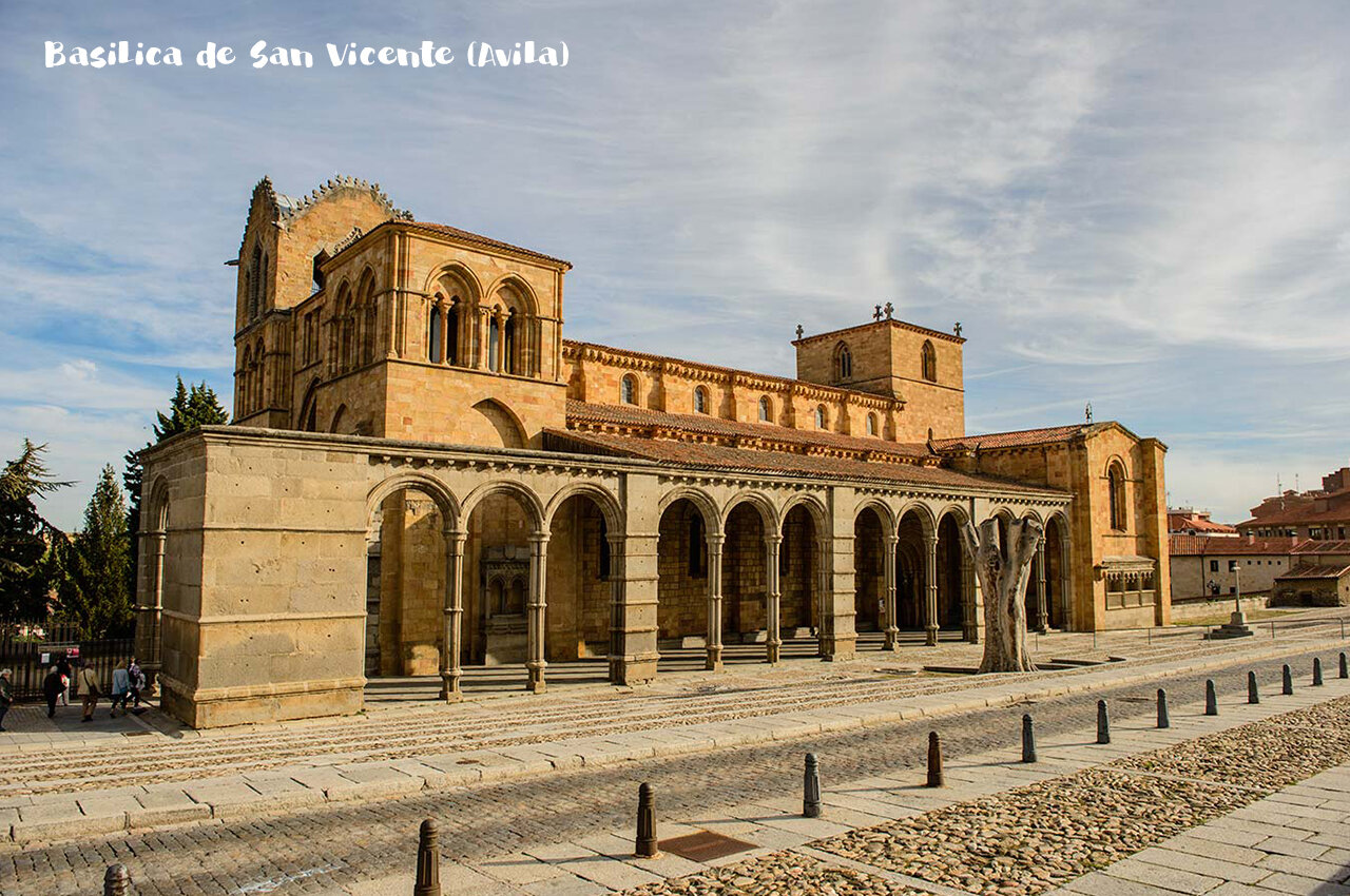 Basilique de San Vicente � Avila, lieu historique � visiter pr�s du camping.