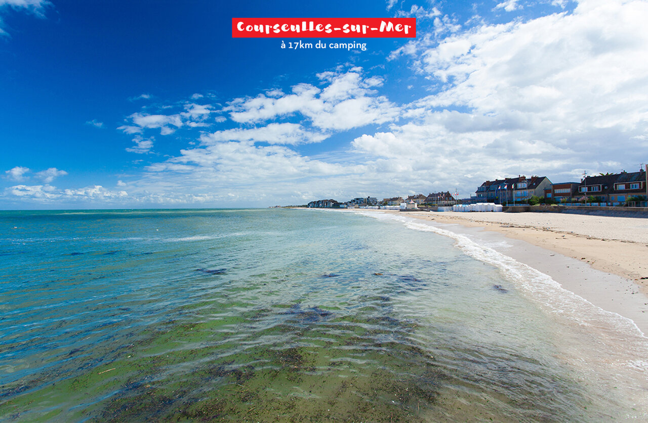 Plage de Courseulles-sur-Mer, une ville c�ti�re � visiter en Normandie.