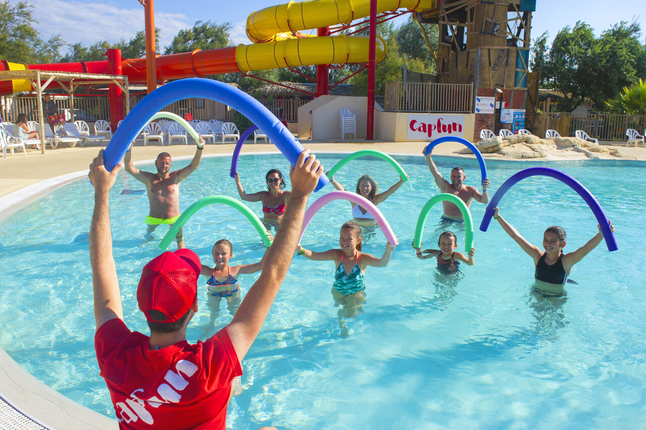 Piscine, toboggans, animation au camping CAPFUN C�te Vermeille � Port La Nouvelle.