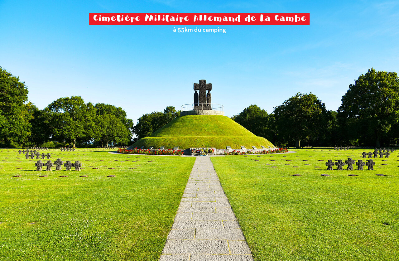 Cimeti�re Militaire Allemand de La Cambe, lieu historique � visiter en Normandie.