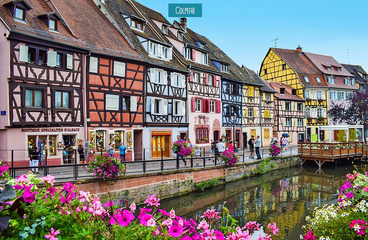 Colmar, la Petite Venise d'Alsace, ville � visiter pr�s du camping.