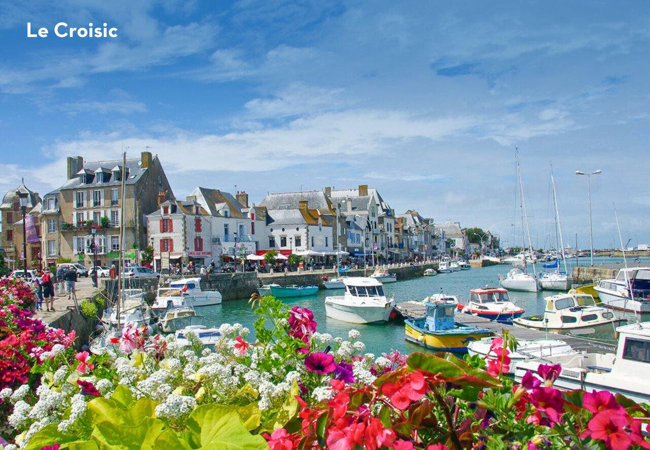 Port pittoresque et maisons color�es du Croisic, ville charmante � visiter.