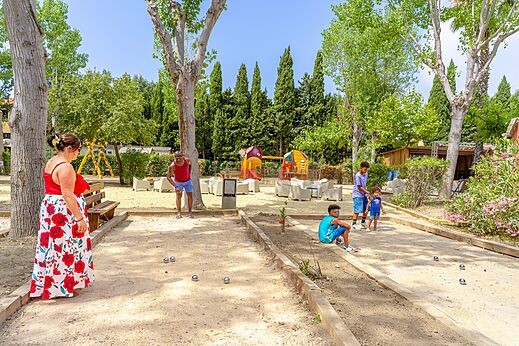 P�tanque, jeux enfants au camping VAGUES OCEANES Au Flamenco � Argel�s-sur-Mer.
