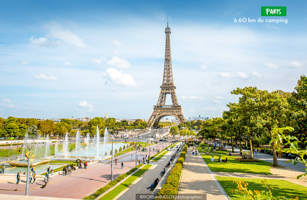 Tour Eiffel et fontaines du Trocad�ro � Paris, un lieu incontournable � visiter.