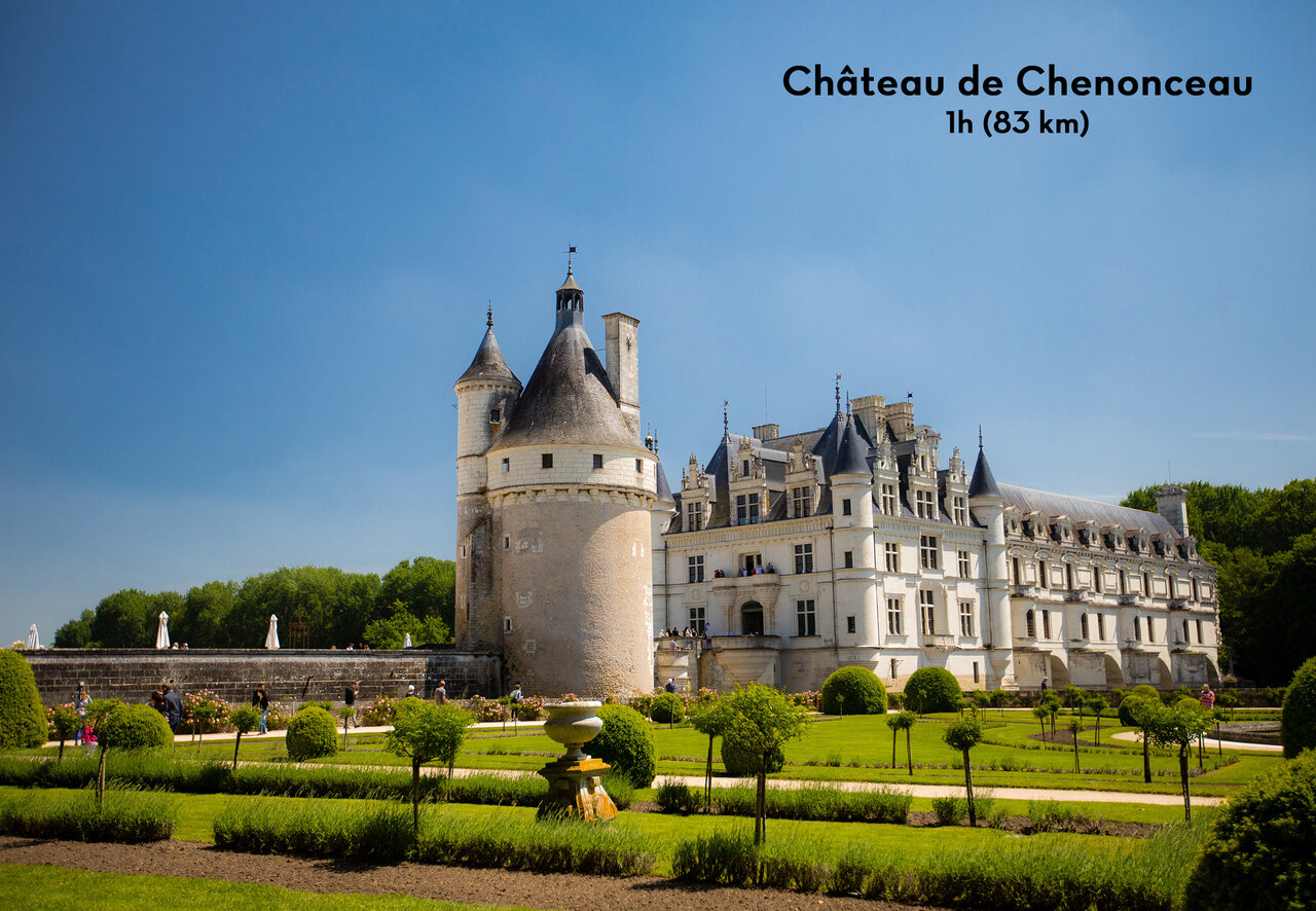 Ch�teau de Chenonceau, monument historique du Val de Loire, pr�s de Su�vres.