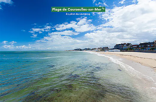 Plage de Courseulles-sur-Mer, destination c�ti�re � visiter en Normandie.