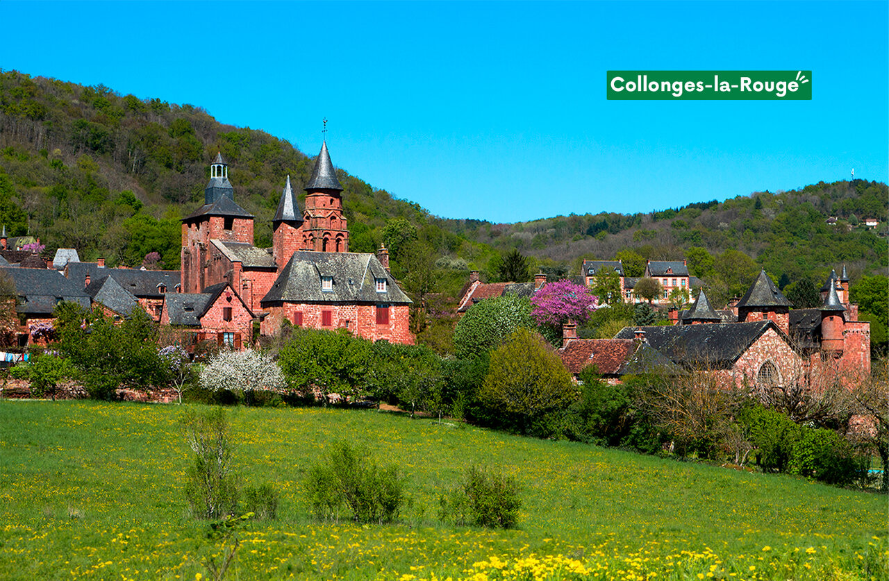 Village m�di�val de Collonges-la-Rouge, un site touristique � visiter pr�s du camping.