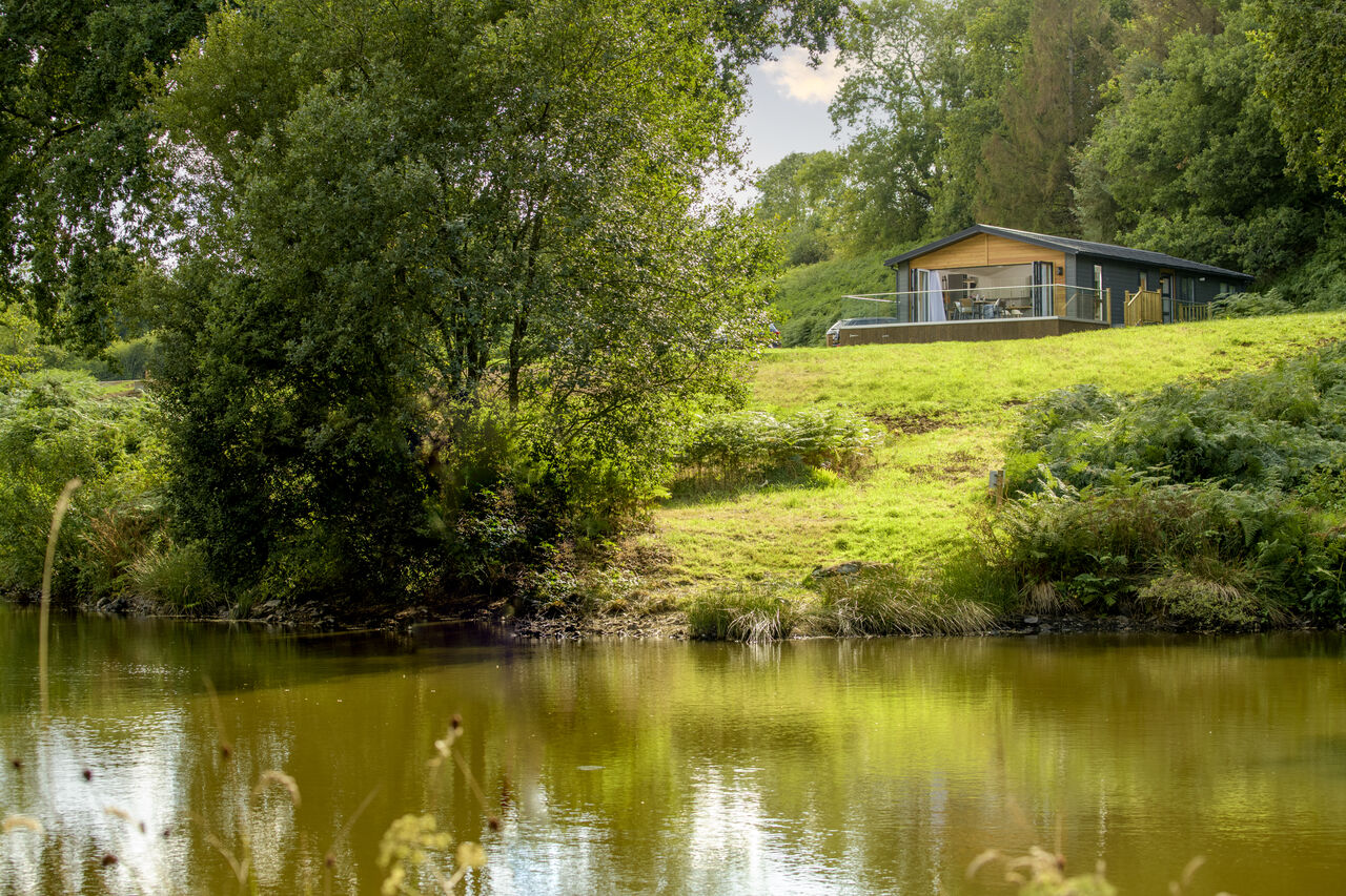 Chalet moderne, lac, nature, au camping CAPFUN UK Lakeview Manor � Dunkeswell.