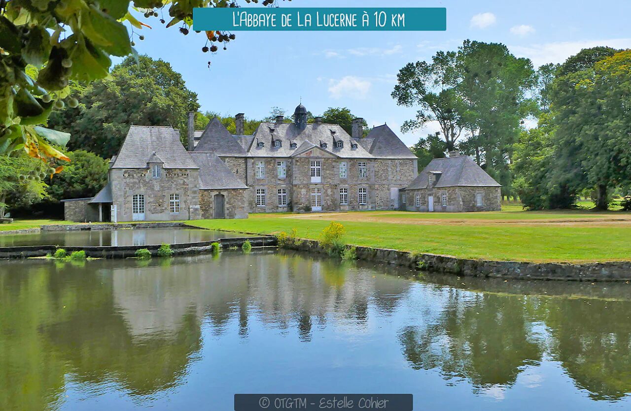 Abbaye de la Lucerne, monument historique pr�s d'Hudimesnil, Normandie, France.