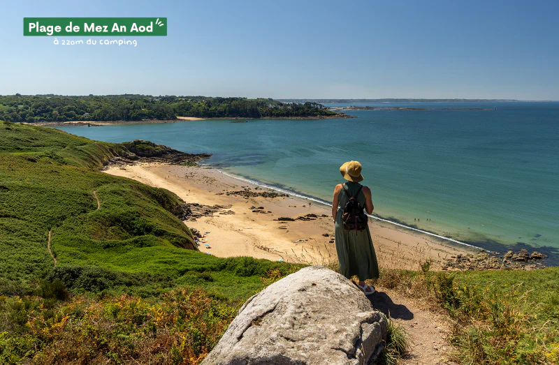 Plage de Mez An Aod, magnifique c�te bretonne pr�s de Lannion.