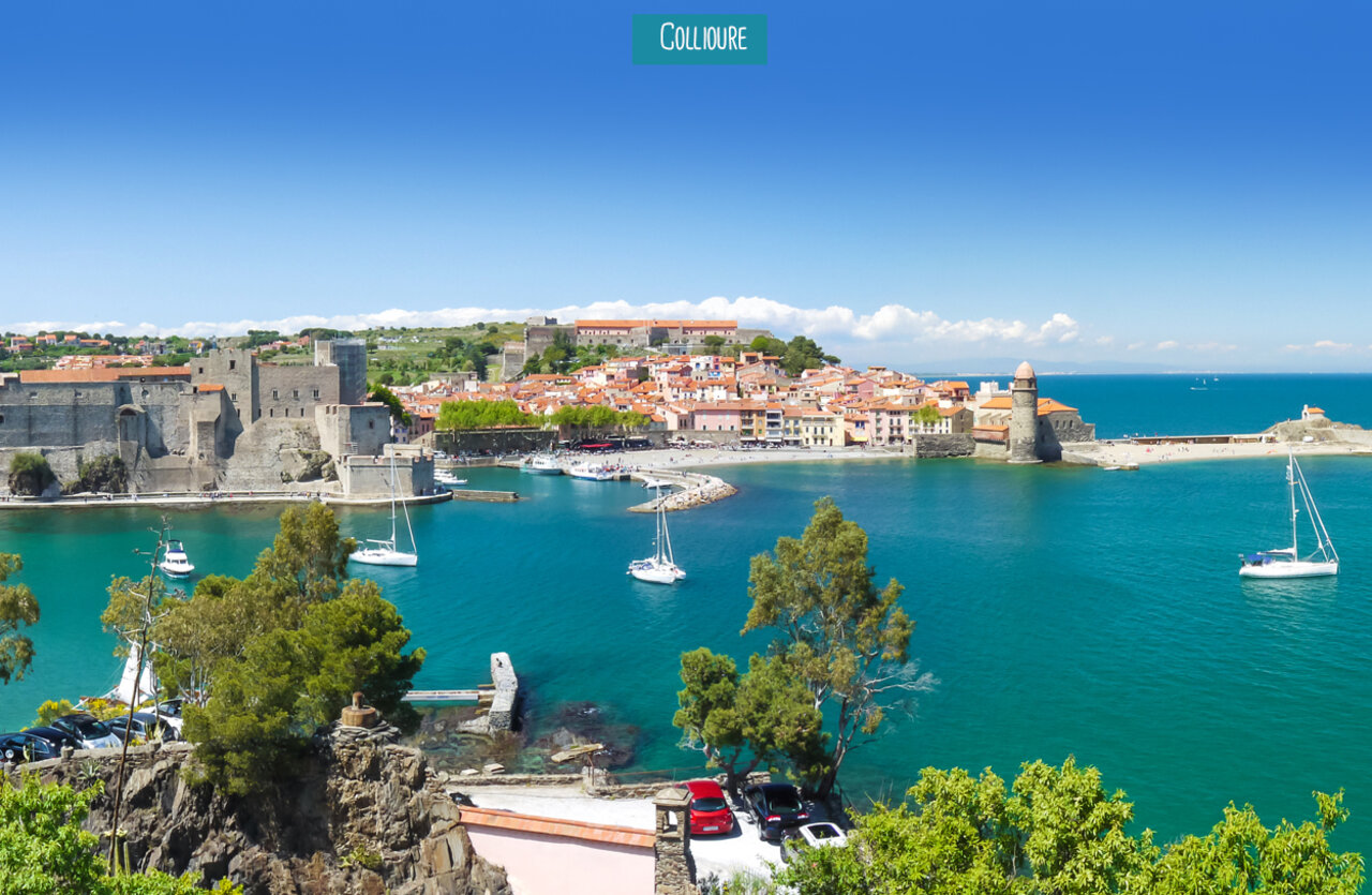 Collioure, ville c�ti�re avec port, ch�teau royal, � visiter pr�s du camping.
