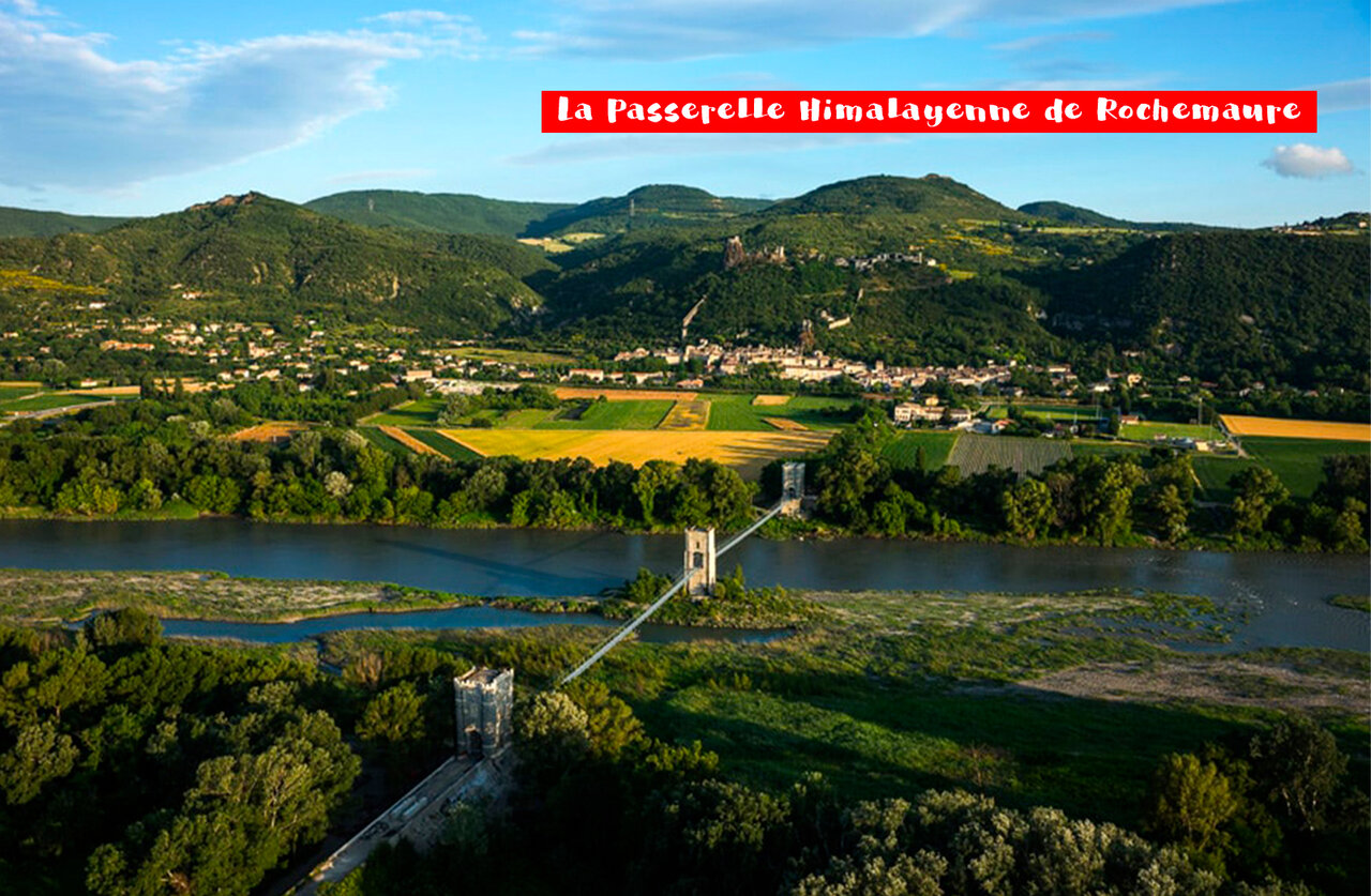 Passerelle Himalayenne de Rochemaure, un lieu touristique � visiter en Ard�che.