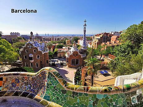 Parc G�ell � Barcelone, un lieu touristique incontournable � visiter.