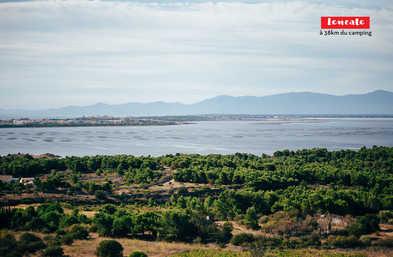 Leucate, �tang et ville c�ti�re � visiter pr�s de Narbonne, Occitanie.