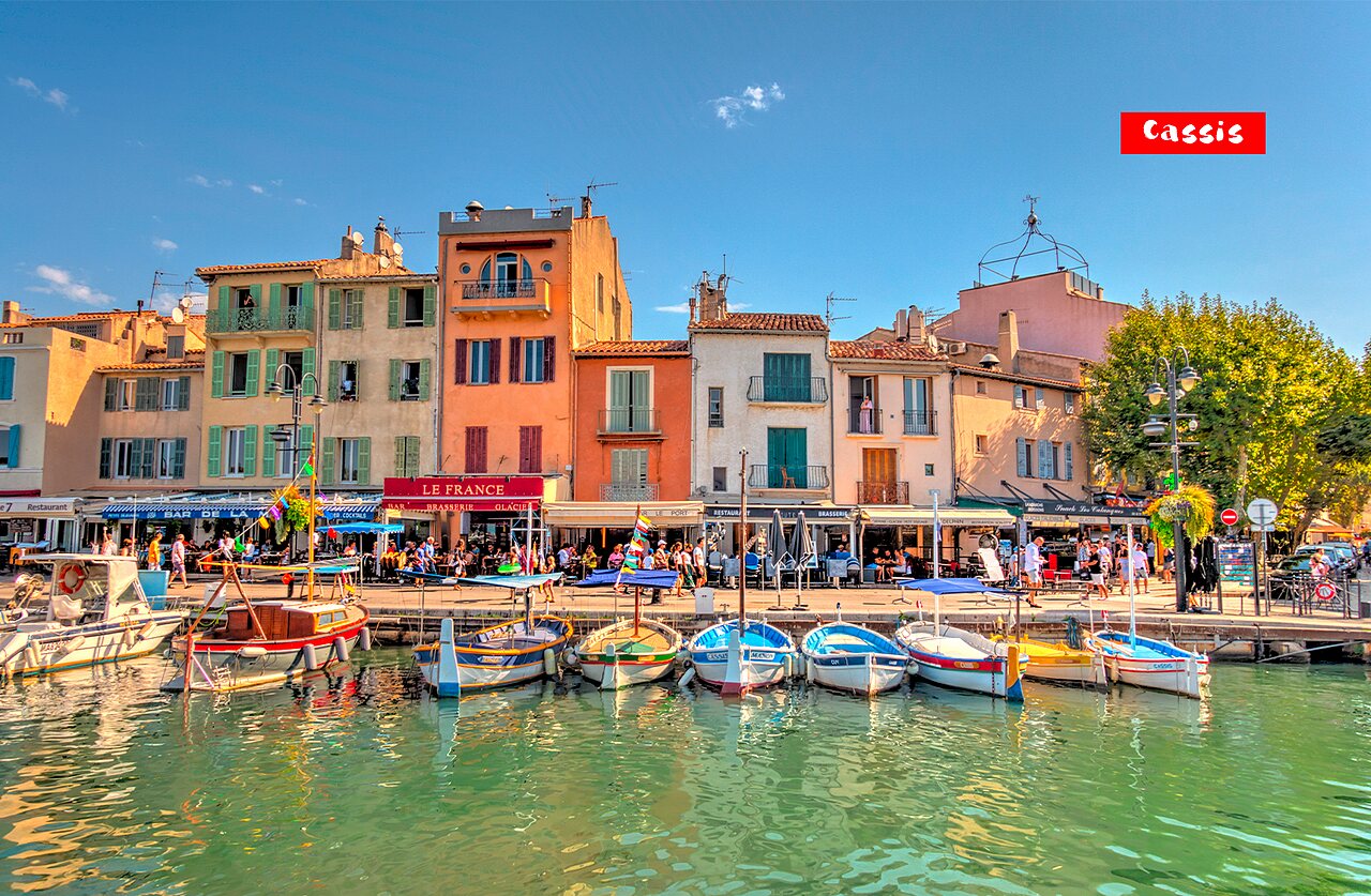 Port color� de Cassis, Provence-Alpes-C�te d'Azur, un lieu � visiter pr�s du camping.