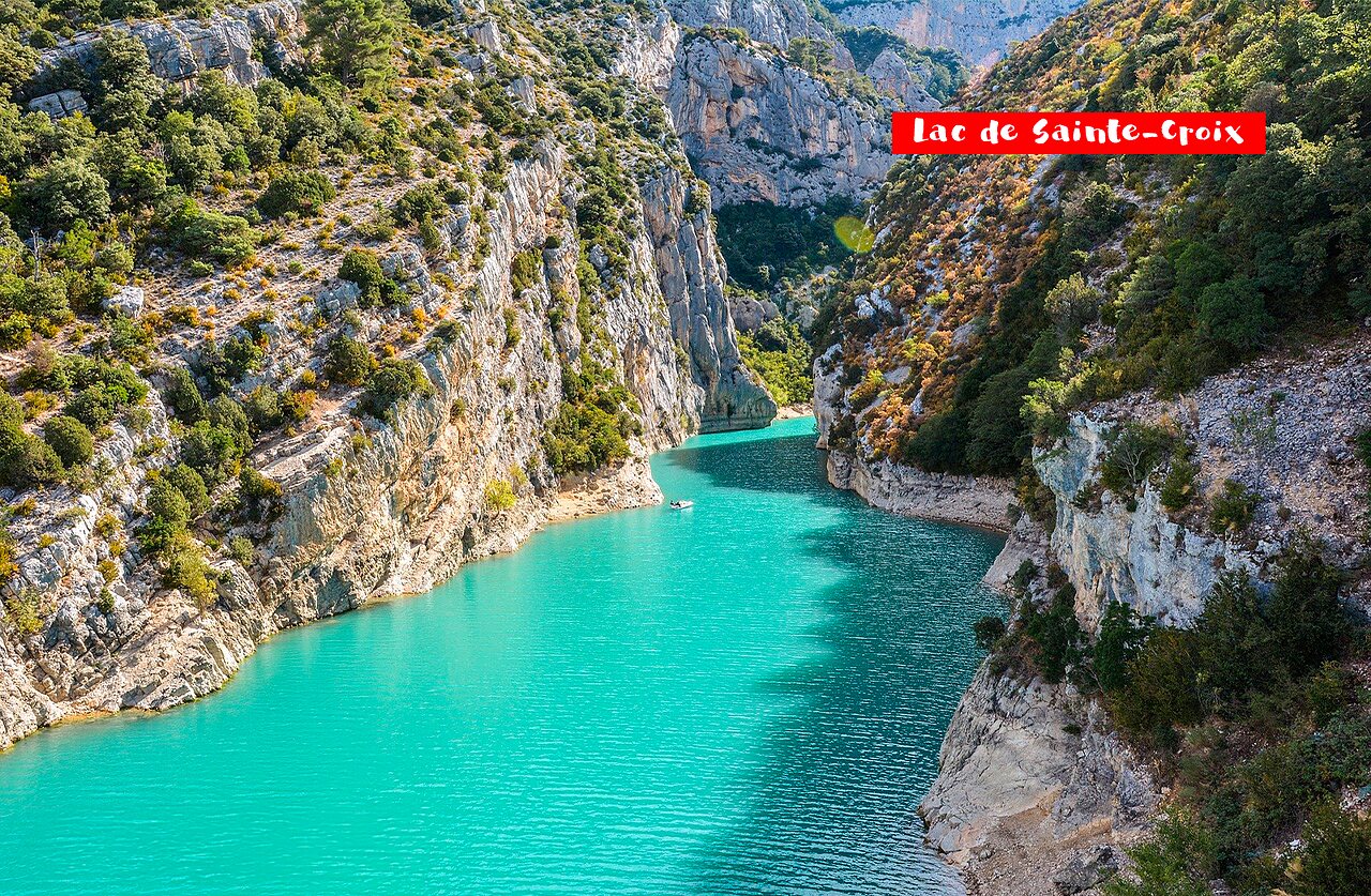 Lac de Sainte-Croix et Gorges du Verdon, lieu magnifique � visiter en Provence.