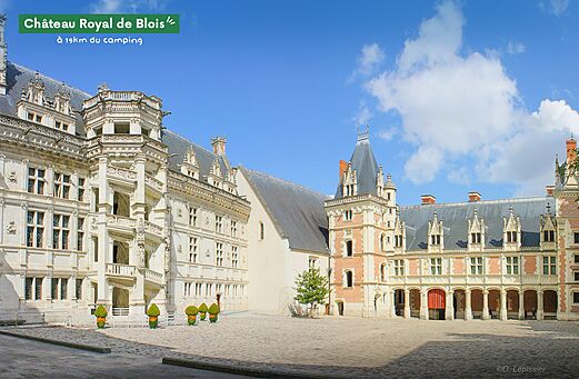 Château Royal de Blois, monument historique à visiter près de Cheverny, Val de Loire.
