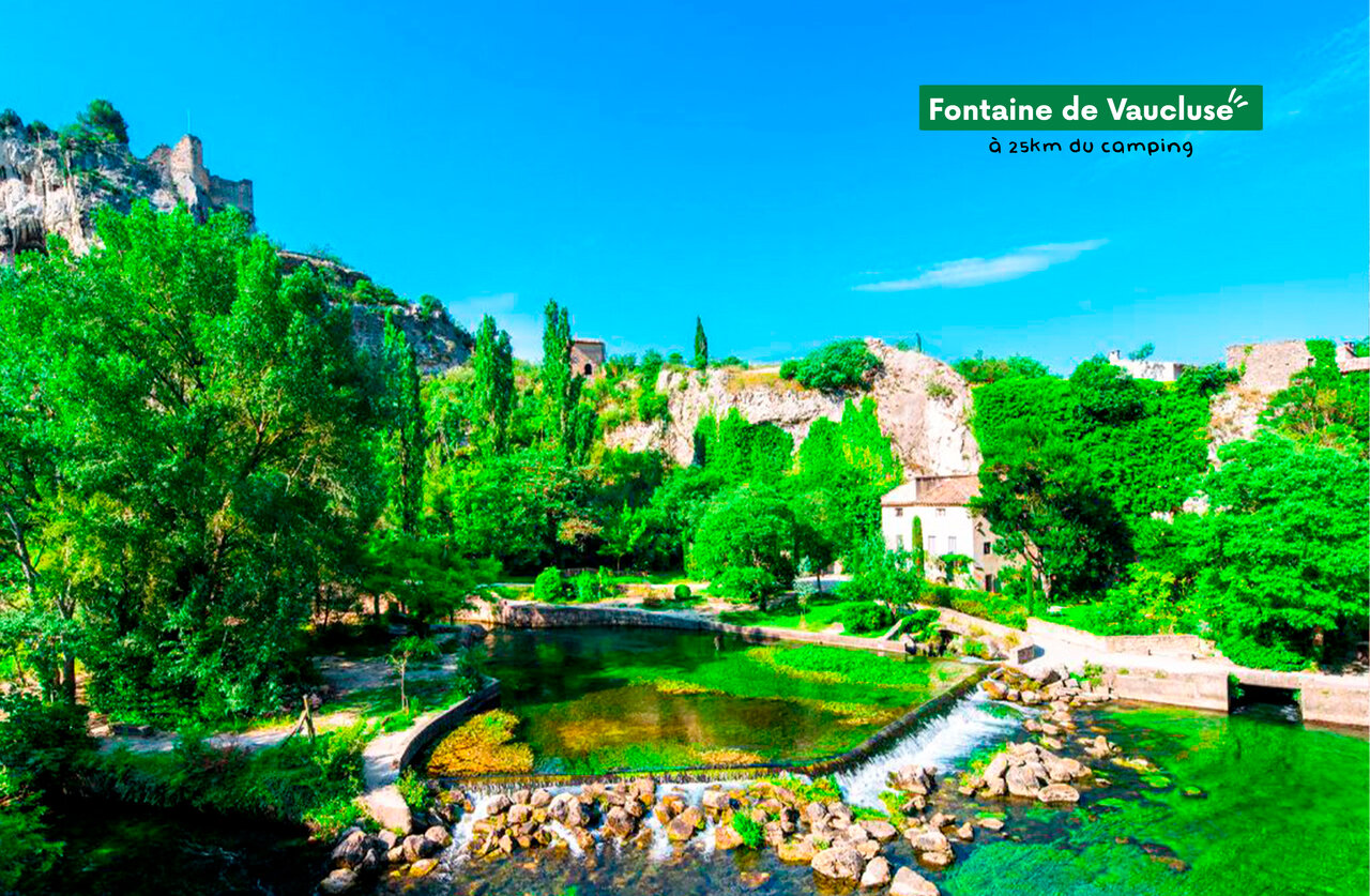 Fontaine de Vaucluse, village proven�al et source de la Sorgue, � visiter.