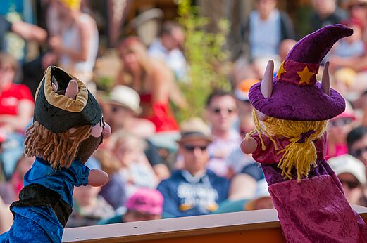 Spectacle de marionnettes pour enfants au camping CAPFUN Talaris Vacances à Lacanau (33).