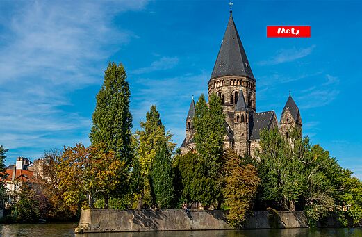 Temple Neuf de Metz, monument historique � visiter en Moselle, Grand Est.