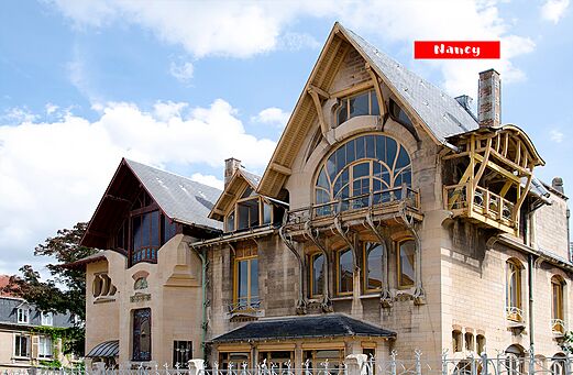 Magnifique b�timent Art Nouveau � Nancy, une ville � visiter en Lorraine.